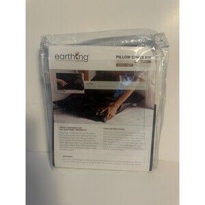 EARTHING Brand Pillow Cover Kit NEW Grounding Conductive Clint Ober Black Std